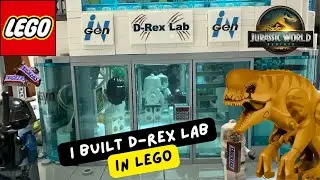 LEGO JURASSIC WORLD REBIRTH:D-REX LAB 🧬 4K 🦖 #LEGO#jurassicworld#drex#trex#legomoc