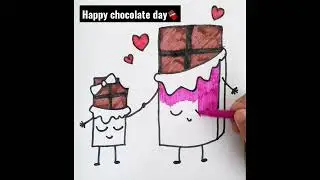 Valentine's week drawing challenge - chocolate day| shorts#