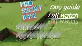 secret base tutorial Minecraft Pocket Edition And Bedrock edition fully guide