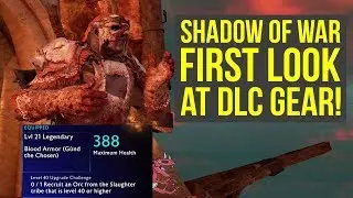 Shadow of War DLC FIRST LOOK AT Slaughter Tribe Gear Set (Shadow of War Expansion pass)