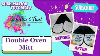 Sublimation Double Oven Mitt