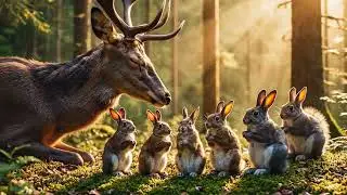 The Sound of Peace: When the Forest Sings the Maha Mantra| Divine Harmony 🦌✨ #shorts #harekrishna 