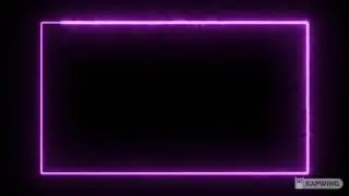 Magenta Neon Lights Rectangle Frame | Animated Loop Background | Free Footage