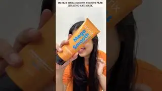 MATRIX MEGA SMOOTH SULFATE FREE SHAMPOO AND MASK || #ad #sulfatefreeshampoo #viral #shorts