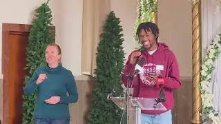 Youth speaks at Lewiston, Maine anti-ICE rally