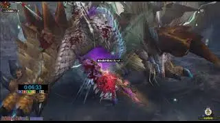 【MHF-Z】極み吼えるジンオウガ　非不退非秘伝双剣ソロ
