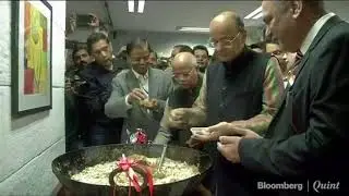 Finance Minister At Halwa Ceremony