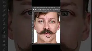 How to make realistic mustache in photoshop 2024 #photoshoptutorial #shorts #tutorial