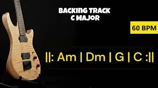 Backing Track C major 60 BPM ||: Am | Am | Dm | Dm | G | G | C | C :||