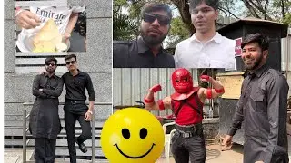 Winning a smiley 😀 ball in a collage Bollywood day vlog
