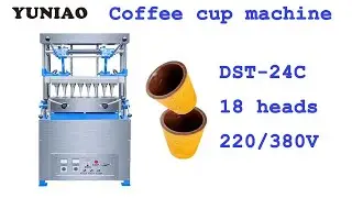 Snack Waffle Machine Make Coffee Cups Edible Coffee Cup Waffle Makers Machine