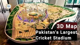 Pakistan&rsquo;s Largest Cricket Stadium 3D Map | Legends Enclave Blue World City | Near Islamabad Airport