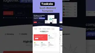 Taskixo - SaaS Website Template #saas #websitetemplate #innovation