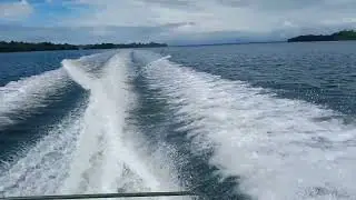 Asia's fastest speed boat engine crashes into a river wave #shorts #shortsfeed #speedboat