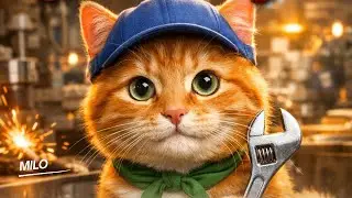 The Hard Working Cat