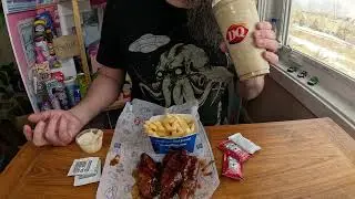 Обзор корзинки с корейской курицей барбекю от Dairy Queen! 🍗🔥 Дегустация сладкого и острого вкуса