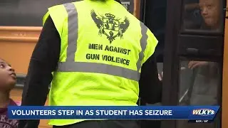 Community volunteers help student having medical emergency at Louisville bus stop