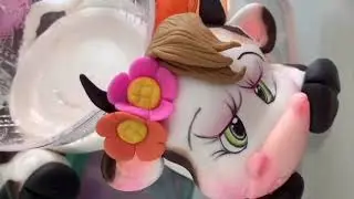 Tutorial Porcelana Fría!!! Dulcero de Vaquita