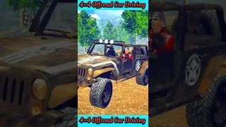 Insane 4x4 Jeep Offroad Adventure | Mountain & Mud Driving #shorts #gaming #car #short