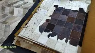 Hair-On Cowhide Patchwork Rugs