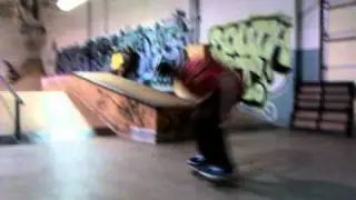 Matt Welsh back smith BIG hubba! Super steez