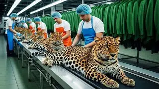 Inside the Leopard Leather Factory: From Leopard Skin to High-End Jackets | Product Path