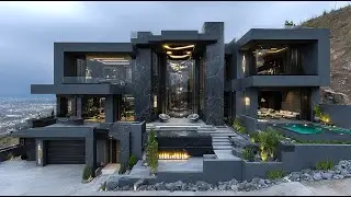 Inside a Hillside Mansion Designed with Billionaire Taste and Brutalist Power