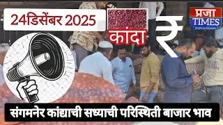 कांद्याची सध्याची परिस्थिती बाजार भाव l 24 डिसेंबर 2025 