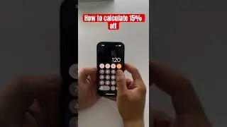 Calculate 15% off a price #shorts #iphone #discounts
