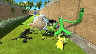PIKACHU Pokemon Rescue BLASTOISE, CHARIZARD from SIRENHEAD, RAINBOW FRIENDS Death Run