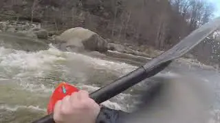 Kayaking Cheat Canyon at 2 4 FT
