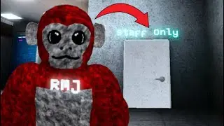 How to get into the in staff room in scary baboon￼