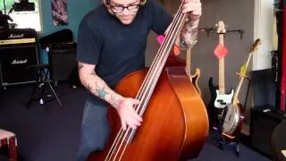 Wood & Wire Guitar Shop - Josh M playing his Engelhardt Bass