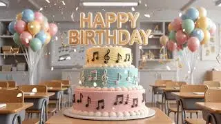 📘 Happy Birthday song &ndash; Easy and Joyful &ndash; School Music Piano Style