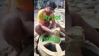 Super clay pot making  🖨️💽#shorts #claypot