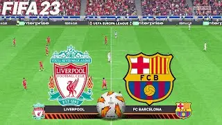 FIFA 23 | Liverpool vs Barcelona - UEL UEFA Europa League - PS5 Full Match & Gameplay