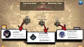 War Collab With Idols Boss Jun Gaming and Boss Ram Esports | Jun-Chili-Ram vs Ratakan Clan