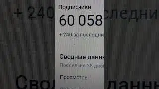 60 058 подписчиков на вечер 31.01.2026