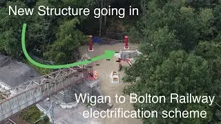 Wigan to Bolton Railway Electrification Scheme | Deep Pit Footbridge update August 2025