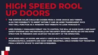OCM manufactures High Speed Doors for industrial and commercial properties