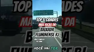 TOP 5 CIDADES MAS RICAS DA BAIXADA FLUMINENSE RJ.  #dicas #turismo #riodejaneiro #baixadafluminense
