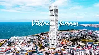 V&auml;stra hamnen, Malm&ouml; - by drone [4K]