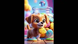 Counting Cookies 🍪🐶 | Learn Numbers 1&ndash;5 #funlearning #kidsshorts #educationalshorts #toddlerlearn