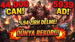 D&Uuml;NYA REKORU 44K CAN 5939 AD DARİUS - LOL ARENA MODU