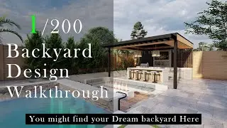 1 of 200 Modern Backyard Design Walkthrough 🌿 Find your Dream Backyard form this Collection 😍1080p 🟢