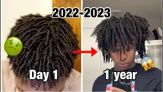 1 YEAR VISUAL FREEFORMS LOCS | 2022- 2023 Starter Freeform ( Freeform dreads Journey)