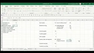 Fix cash flow errors