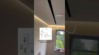 Ceiling shadow gap profile with led lightning.  #renovation  #homedesign