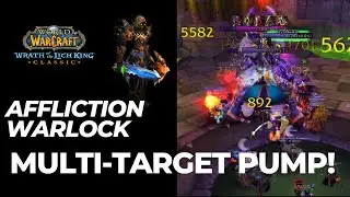 WotLK Affliction Warlock - Insane Multi-Target Pump! Almost 12k DPS on Anub'Rekhan - Naxx Tier 7