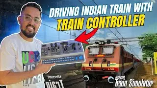 Driving Indian Train With Real Train Controller | RailDriver - The Train Cab Controller